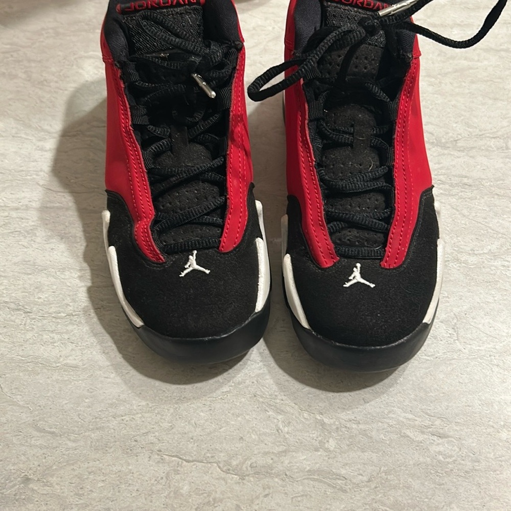 Jordan Kids Red and Black Sneakers